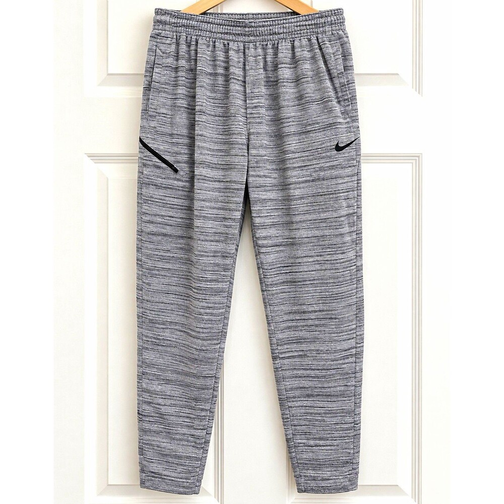 Nike Dri-FIT Winterized Showtime Men’s XL Gray Black Basketball Jogger